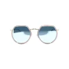 No Logo Eyewear - NOL09950 Sun - Glossy Transparent Grey and Gold - Sunglasses - Avvenice