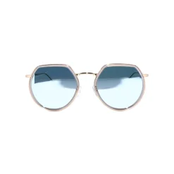 No Logo Eyewear - NOL09950 Sun - Glossy Transparent Grey and Gold - Sunglasses - Avvenice