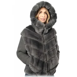 Noblesse Oblige - Monte-Carlo - Q27 - Anthracite - Coat - Jacket - Luxury Exclusive Collection - Avvenice