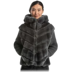 Noblesse Oblige - Monte-Carlo - Q27 - Anthracite - Coat - Jacket - Luxury Exclusive Collection - Avvenice