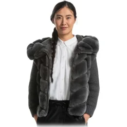 Noblesse Oblige - Monte-Carlo - Q27 - Anthracite - Coat - Jacket - Luxury Exclusive Collection - Avvenice