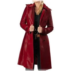 Noblesse Oblige - Monte-Carlo - Rodisia - Trench - Rouge - Trench - Coat - Jacket - Luxury Exclusive Collection - Avvenice
