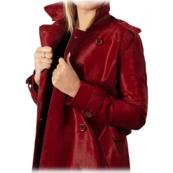 Noblesse Oblige - Monte-Carlo - Rodisia - Trench - Rouge - Trench - Coat - Jacket - Luxury Exclusive Collection - Avvenice