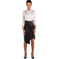Noblesse Oblige - Monte-Carlo - Tararo - Black - Skirt - Luxury Exclusive Collection - Avvenice