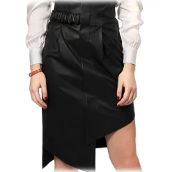 Noblesse Oblige - Monte-Carlo - Tararo - Black - Skirt - Luxury Exclusive Collection - Avvenice