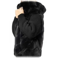 Noblesse Oblige - Monte-Carlo - Q27 - Black - Coat - Jacket - Luxury Exclusive Collection - Avvenice