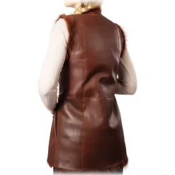Noblesse Oblige - Monte-Carlo - Delia - Rust - Vest - Coat - Jacket - Luxury Exclusive Collection - Avvenice