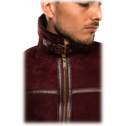 Noblesse Oblige - Monte-Carlo - Hoker - Burgundy - Coat - Jacket - Luxury Exclusive Collection - Avvenice
