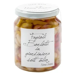 Nonno Andrea - Borlotti Pinto Beans Giardiniera in Oil - Marinated Vegetables Organic - Avvenice