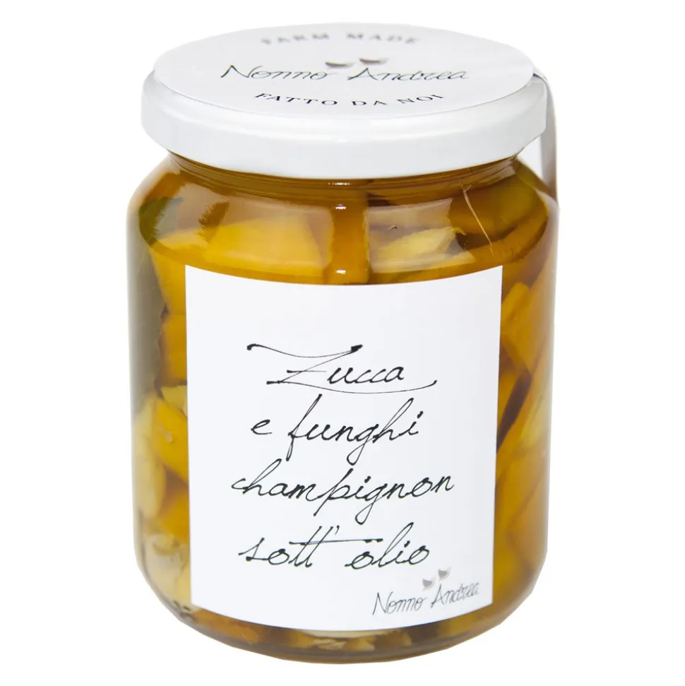 Nonno Andrea - Marinated Pumpkin and Champignon Mushrooms - Marinated Vegetables Organic - Avvenice