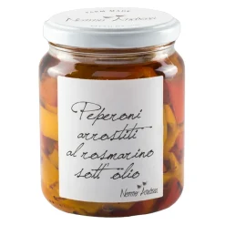 Nonno Andrea - Marinated Roasted Peppers with Rosemary - Marinated Vegetables Organic - Avvenice