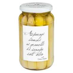 Nonno Andrea - Marinated White Asparagus with Mustard Grains - Marinated Vegetables Organic - Avvenice