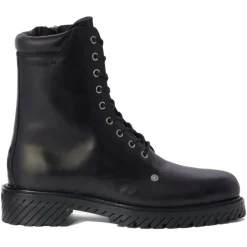 Off-White - Ankle Combat Lace Up Boots - Exclusive Luxury Collection - Avvenice