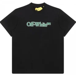 Off-White - Black and Green T-Shirt - Exclusive Luxury Collection - Avvenice