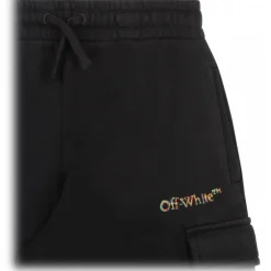 Off-White - Black and Multicolour Track Shorts - Exclusive Luxury Collection - Avvenice