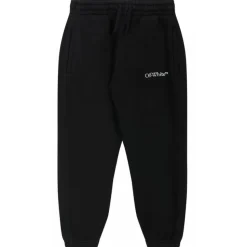 Off-White - Black and White Cotton Track Pants - Exclusive Luxury Collection - Avvenice