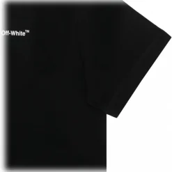 Off-White - Black and White Logo Print T-Shirt - Exclusive Luxury Collection - Avvenice