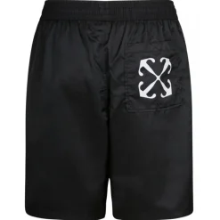 Off-White - Black Arr Surfer Swim Shorts - Exclusive Luxury Collection - Avvenice