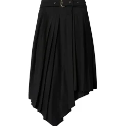 Off-White - Black Belt Pleated Skirt - Exclusive Luxury Collection - Avvenice