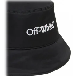 Off-White - Black Bookish Bucket Hat - Exclusive Luxury Collection - Avvenice