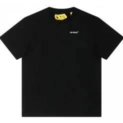 Off-White - Black Cotton Logo Print T-Shirt - Exclusive Luxury Collection - Avvenice