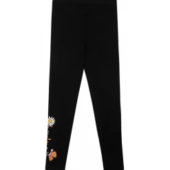 Off-White - Black Funny Flowers Leggings - Exclusive Luxury Collection - Avvenice