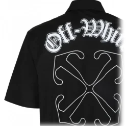 Off-White - Black Gothic Arrow Shirt - Exclusive Luxury Collection - Avvenice