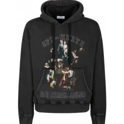 Off-White - Black Graphic Print Hoodie - Exclusive Luxury Collection - Avvenice