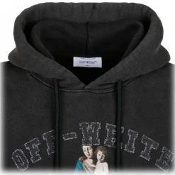 Off-White - Black Graphic Print Hoodie - Exclusive Luxury Collection - Avvenice