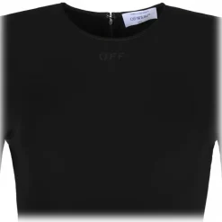 Off-White - Black Midi Dress - Exclusive Luxury Collection - Avvenice