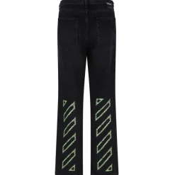 Off-White - Black Printed Jeans - Exclusive Luxury Collection - Avvenice