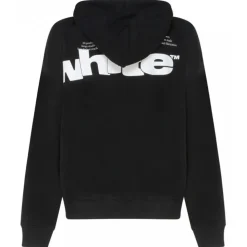 Off-White - Black Shared Logo Hoodie - Exclusive Luxury Collection - Avvenice