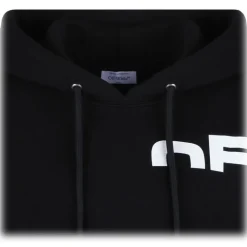 Off-White - Black Shared Logo Hoodie - Exclusive Luxury Collection - Avvenice