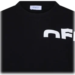 Off-White - Black Shared Logo T-Shirt - Exclusive Luxury Collection - Avvenice