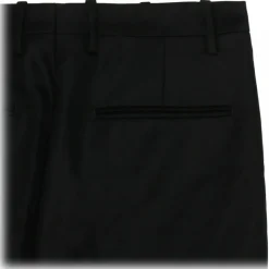 Off-White - Black Virgin Wool Tailored Trousers - Exclusive Luxury Collection - Avvenice