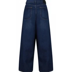 Off-White - Blue Logo Embroidered Jeans - Exclusive Luxury Collection - Avvenice