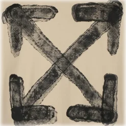 Off-White - Creme Brulee Spray Arrow T-Shirt - Exclusive Luxury Collection - Avvenice