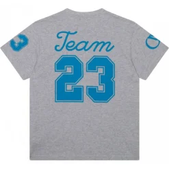 Off-White - Melange Grey and Blue T-Shirt - Exclusive Luxury Collection - Avvenice