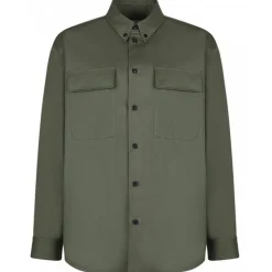 Off-White - Military Green Shirt Jacket - Exclusive Luxury Collection - Avvenice