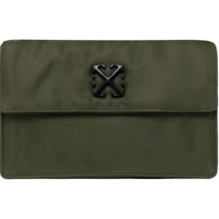 Off-White - Military Green Jitney 1.4 Shoulder Bag - Exclusive Luxury Collection - Avvenice
