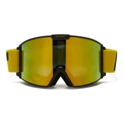 Off-White - Mirrored Logo Print Ski Goggles - Yellow - Sunglasses - Luxury - Off-White Eyewear - Avvenice