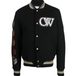 Off-White - Moon Phase Varsity Bomber Jacket - Exclusive Luxury Collection - Avvenice