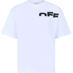 Off-White - White Shared Logo T-Shirt - Exclusive Luxury Collection - Avvenice