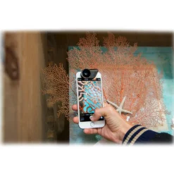 olloclip - 4 in 1 Lens Set - Silver / Black Clip - iPhone 6 / 6s / 6 Plus / 6s Plus - Fisheye Wide-Angle Macro - Lens Set - Avvenice