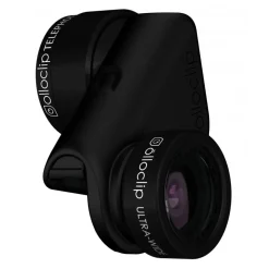 olloclip - Active Lens Set - Black / Black Clip - iPhone 6 / 6s / 6 Plus / 6s Plus - Ultra-Wide Telephoto - Lens Set - Avvenice