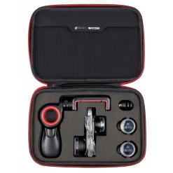 olloclip - Filmer's Kit - Limited Edition - Black / Red - iPhone 8 / 7 / 8 Plus / 7 Plus - Lens Set Kit - Avvenice