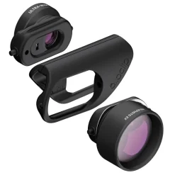 olloclip - Filmer's Kit - Limited Edition - Black / Red - iPhone 8 / 7 / 8 Plus / 7 Plus - Lens Set Kit - Avvenice