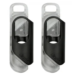 olloclip - iPhone 8 Plus / 7 Plus Clip + Pendant Stand (Case) - Black Clip / Clear Stand - Double Pack - Professional Clip - Avvenice