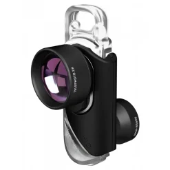 olloclip - Vista Lens Set - Black Lens / Black Clip - iPhone 8 / 7 / 8 Plus / 7 Plus - Telephoto and Super-Wide - Lens Set - Avvenice