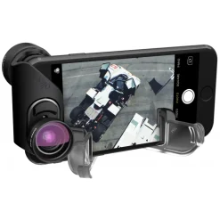 olloclip - Vista Lens Set - Black Lens / Black Clip - iPhone 8 / 7 / 8 Plus / 7 Plus - Telephoto and Super-Wide - Lens Set - Avvenice